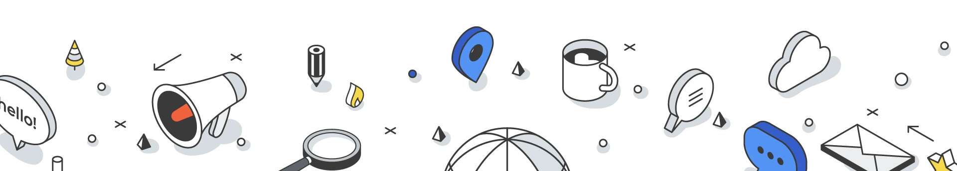 multiple web design icons