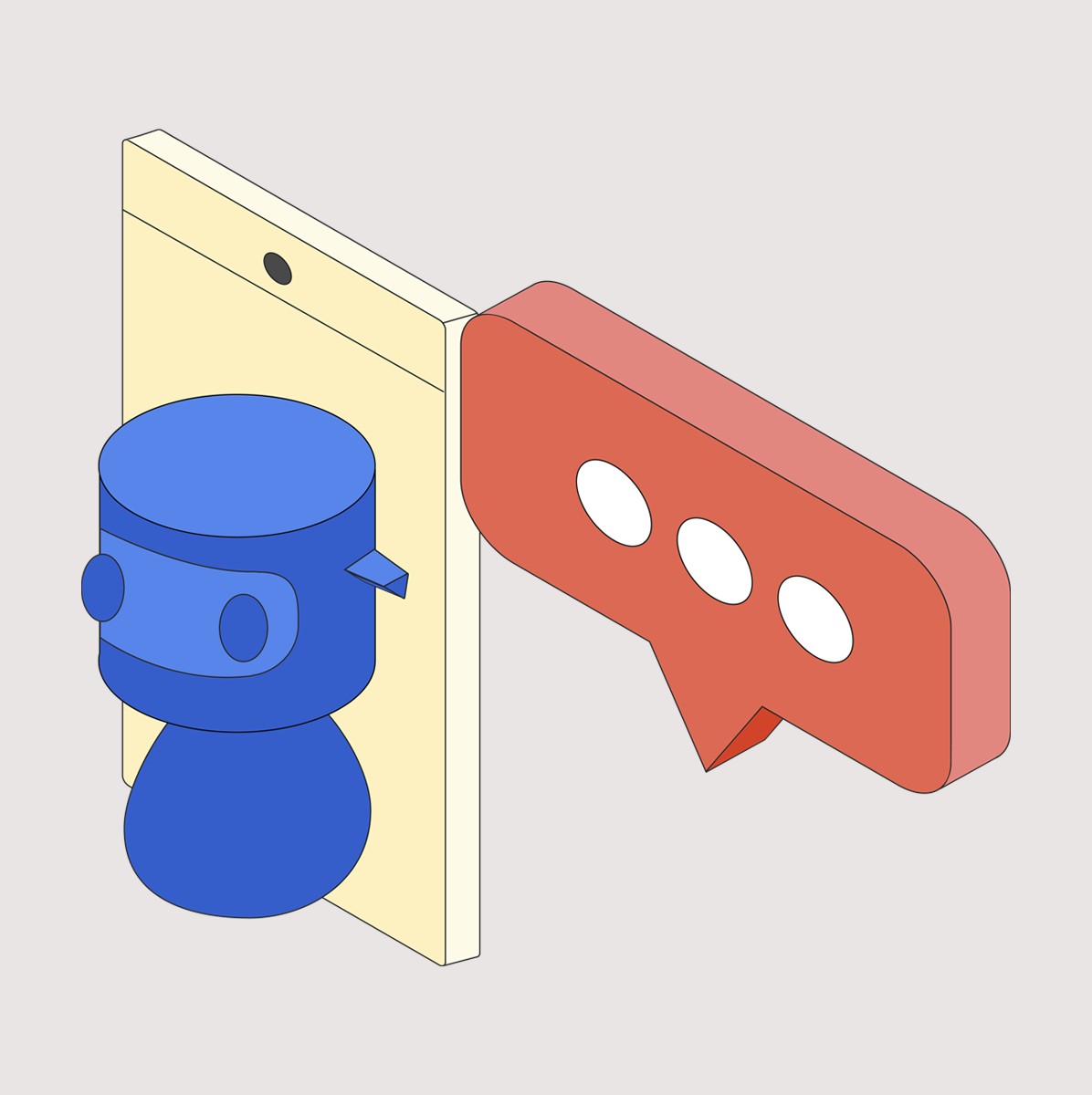 ai chat bot and chat icon